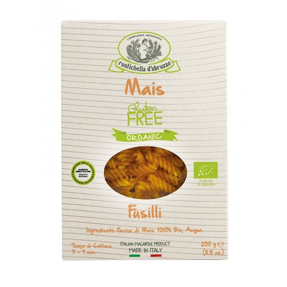Fusilli de maiz BIO sin gluten  250 g