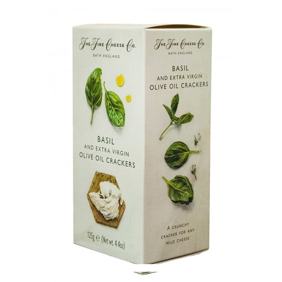 Crackers de aceite de oliva virgen extra y albahaca 125 g