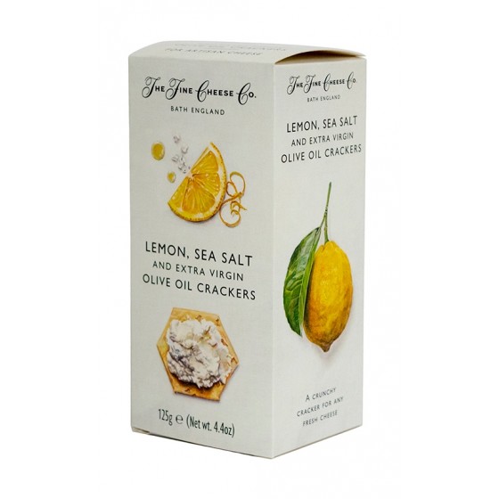 Crackers de aceite de oliva virgen extra, limón y  sal 125 g