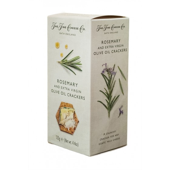 Crackers de aceite de oliva virgen extra y romero 125 g