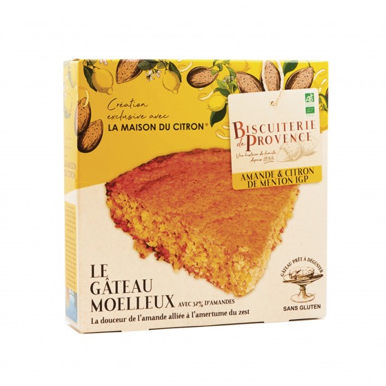 Bizcocho de almendras con limón de Menton (IGP) BIO 225 g