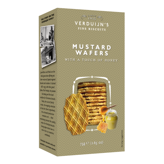 Wafers con queso, miel y mostaza 75 g