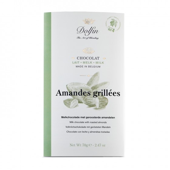Chocolate con leche y almendras tostadas 70 g
