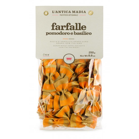Farfalle con tomate y albahaca 250 g