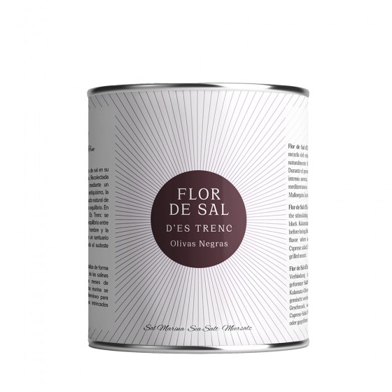 Flor de sal d'Es Trenc Olivas Negras 150 g