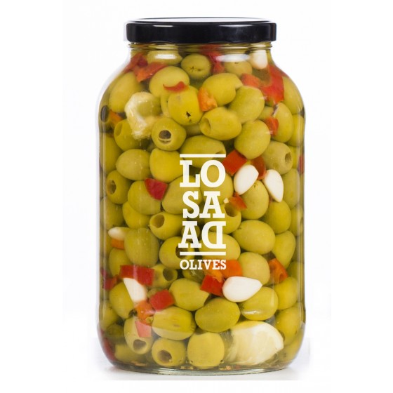 Aceituna gordal sin hueso picante  3,9 kg