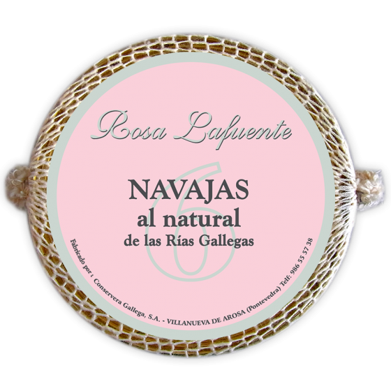 Navajas al natural de las rías gallegas 8 pzas. 120 g