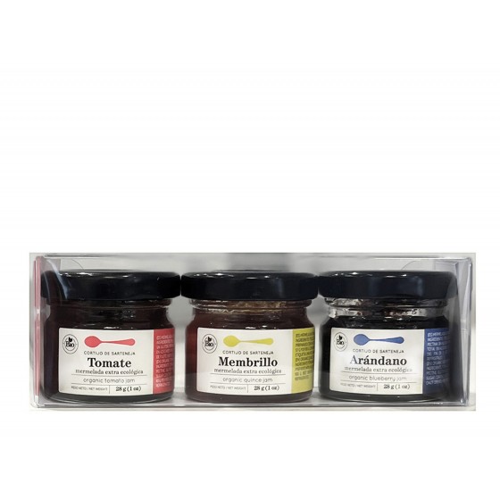 Pack mermeladas para maridar con quesos BIO  3x28 g 