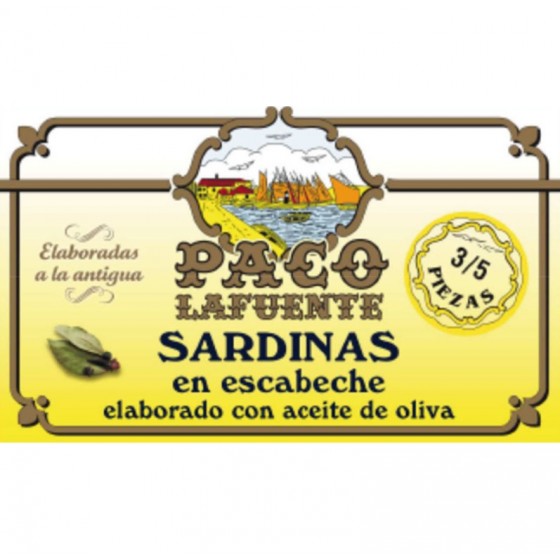 Sardinas en escabeche 3/5 pza - 125 g