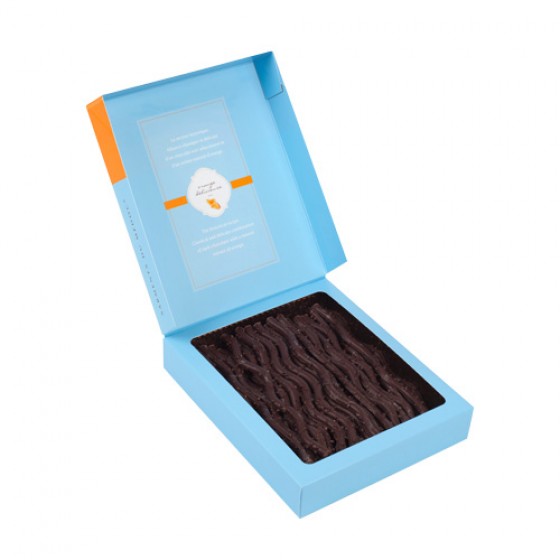 Finos y delicados sarmientos de chocolate negro a la naranja 125 g