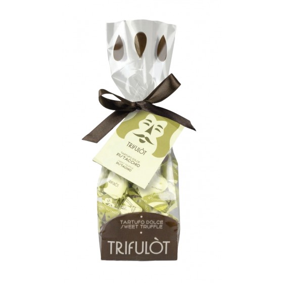 Pralinés dulces de chocolate blanco con pistacho 180 g