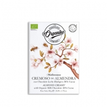 Cremoso de almendra con chocolate con leche 36 % cacao BIO 50 g