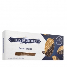 Biscuits de mantequilla recubiertas con chocolate negro belga 100 g