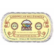 Sardinas Millésimées en aceite de oliva 2018 - 10/14 pzas. 125 g