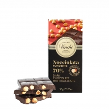Chocolate negro 70% con avellanas 100 g
